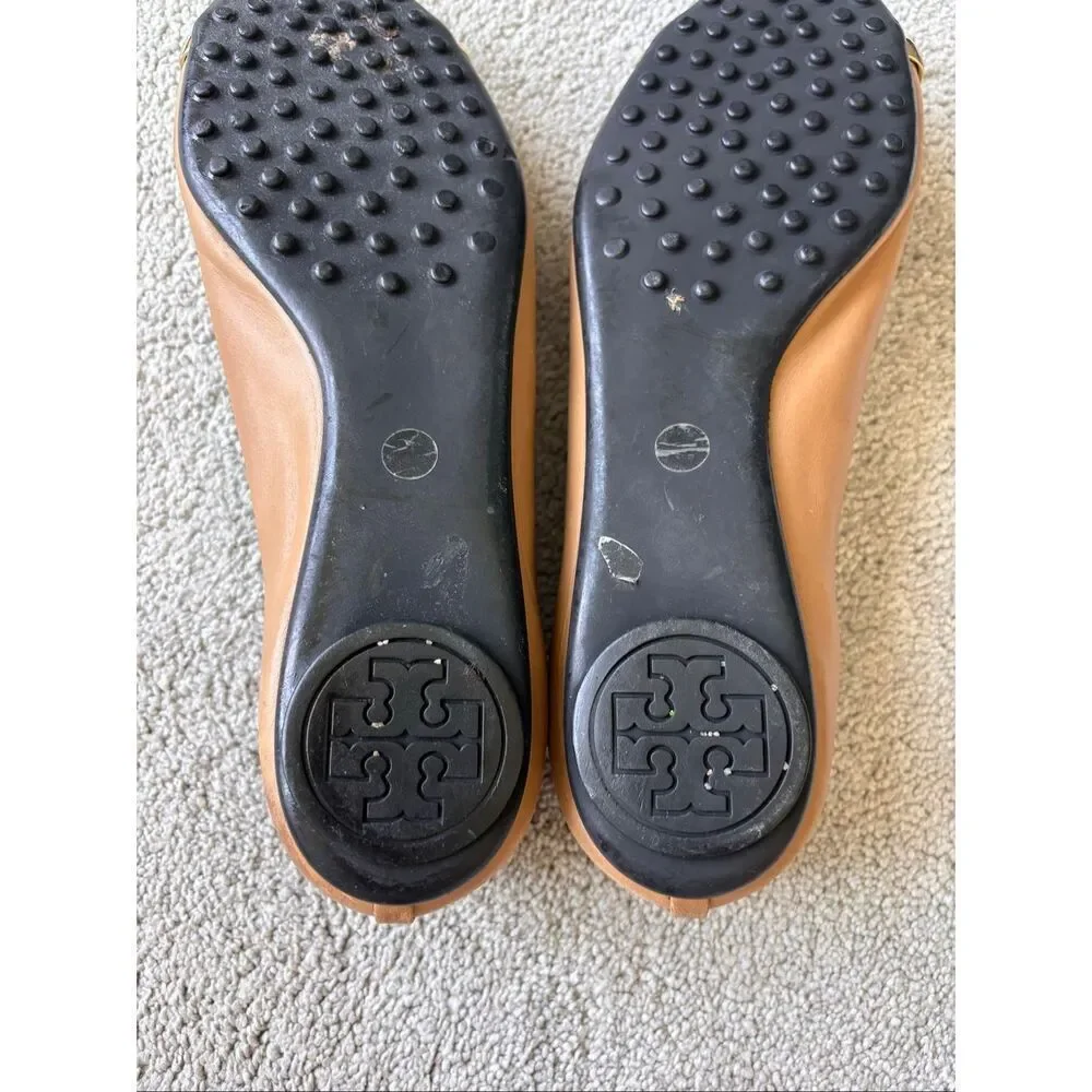 Tory Burch Pacey cap-toe ballet flats, Sz 9, $275